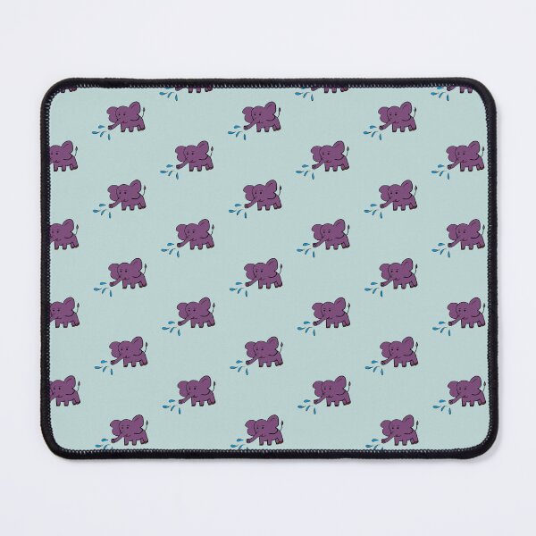 Item preview, Cute Purple Elephant Water Spray Seamless Pattern - Baby Bath Time Print designed and sold by NgernPhanLan.