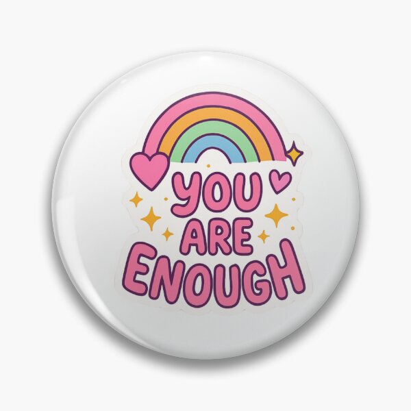 Item preview, You Are Enough Rainbow Sticker designed and sold by lorand-designs.