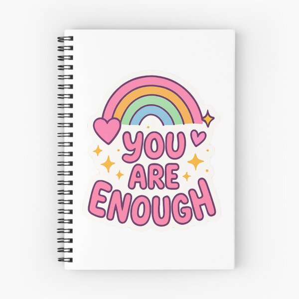 Item preview, You Are Enough Rainbow Sticker designed and sold by lorand-designs.