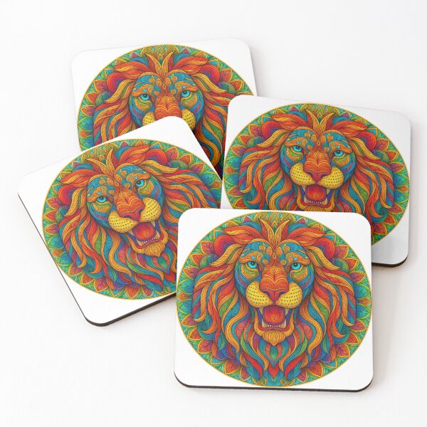 Item preview, Lion Mandala - Bold Boho Spirit Animal Illustration designed and sold by ThanksForToday.