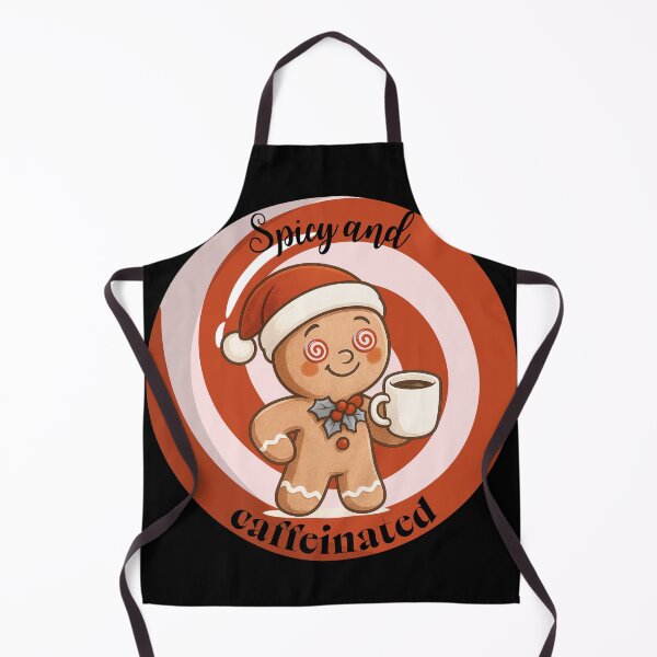 Item preview, Spicy and Caffeinated – Cute Gingerbread Coffee Christmas Design designed and sold by Magda-Creates.