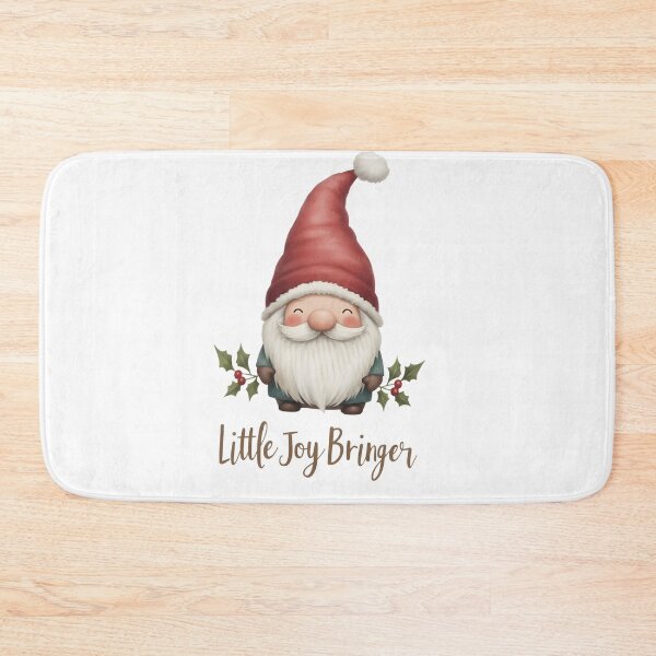 Item preview, Cute Christmas Gnome – Little Joy Bringer Holiday Illustration designed and sold by Inkspire House.