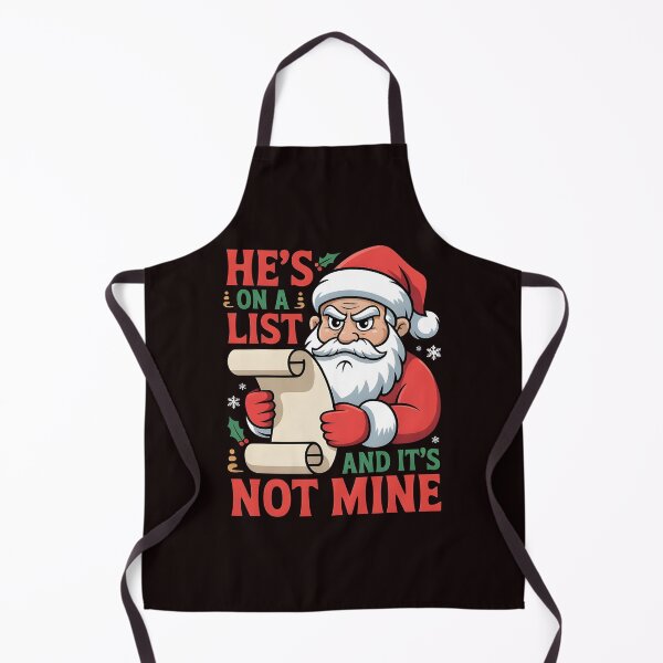 Item preview, He’s on a List and It’s Not Mine - Santa Face Christmas Humor Gift designed and sold by Redgiant87x.