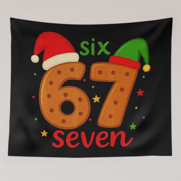 Item preview, 6 7 Meme Christmas Shirt 67 Six Seven Cookies Gingerbread  designed and sold by JEFDodsonArt.