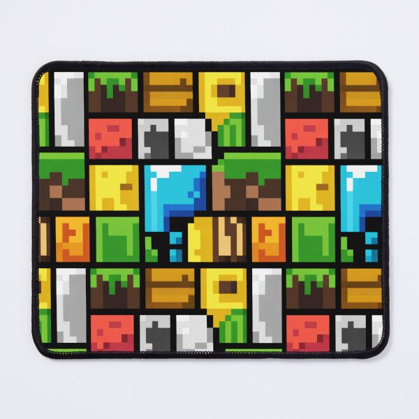 Item preview, Pixelated Gamer Blocks Pattern designed and sold by SteezeeStore.