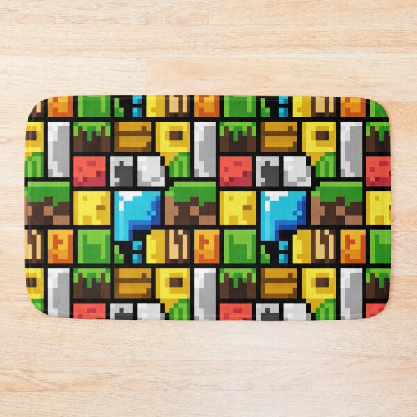Item preview, Pixelated Gamer Blocks Pattern designed and sold by SteezeeStore.