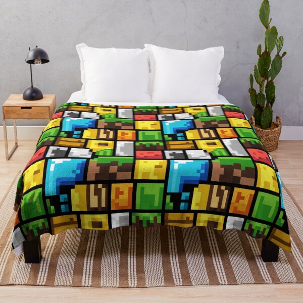 Item preview, Pixelated Gamer Blocks Pattern designed and sold by SteezeeStore.