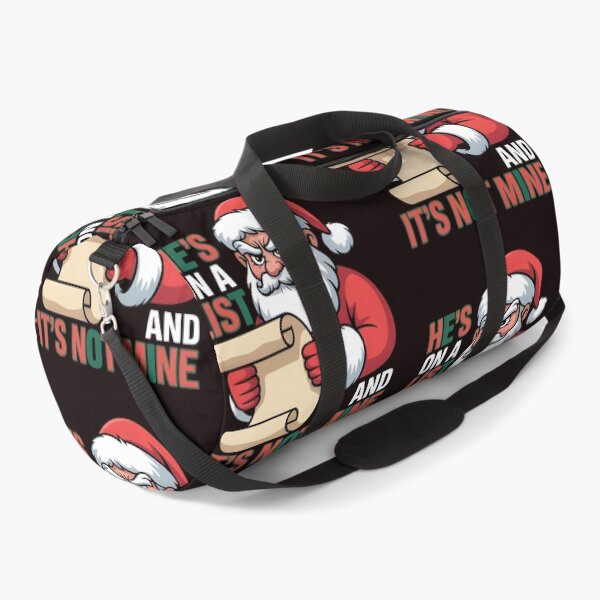 Item preview, He’s on a List and It’s Not Mine – Santa Face Christmas Humor Tee designed and sold by Redgiant87x.