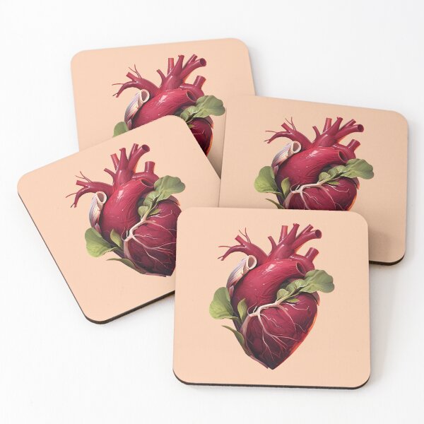 Item preview,  Hearbeet Bloom, organic botanical vegetable anatomy pun designed and sold by EmeraldeaArt.