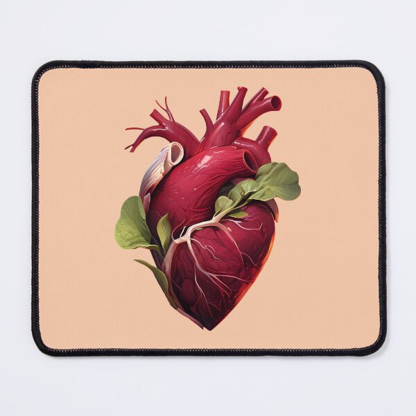 Item preview, Hearbeet Bloom, organic botanical vegetable anatomy pun designed and sold by EmeraldeaArt.