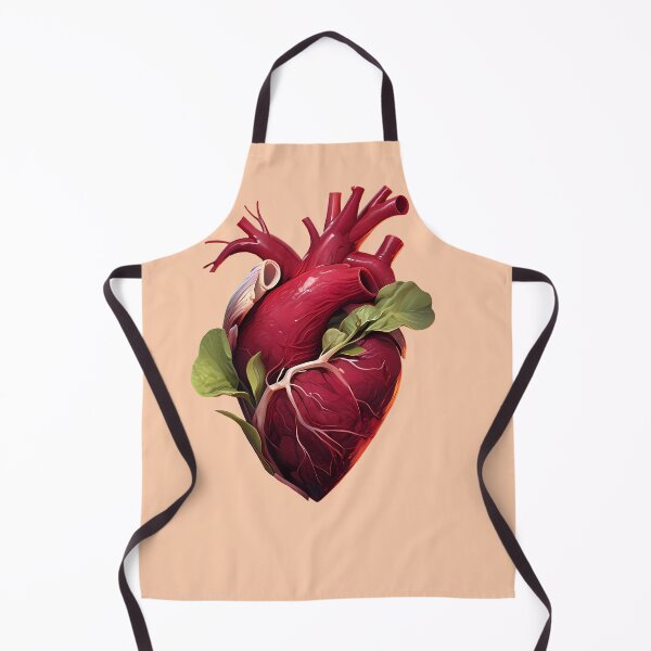 Item preview, Hearbeet Bloom, organic botanical vegetable anatomy pun designed and sold by EmeraldeaArt.