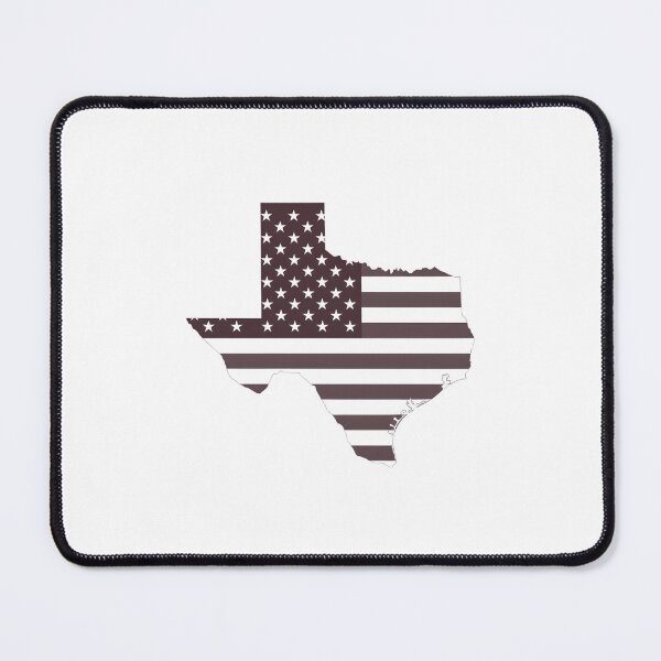 Item preview, Texas State Stars & Stripes Silhouette – Black and White designed and sold by Paper Drip.