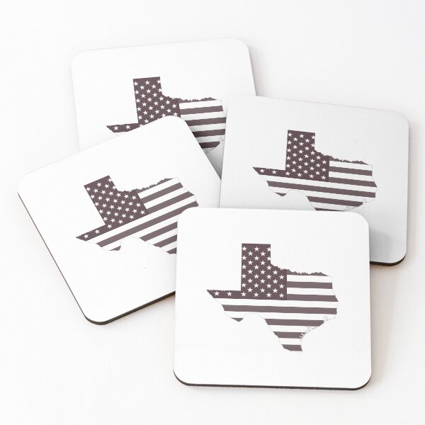 Item preview, Texas State Stars & Stripes Silhouette – Black and White designed and sold by Paper Drip.