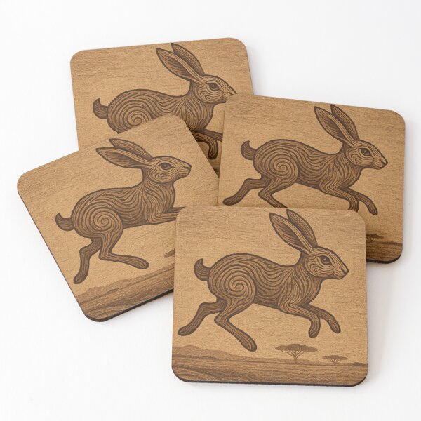 Item preview, Leaping Hare — Ancestral Art Wild  Identity Signals TeePrint designed and sold by SavannaStrikes.