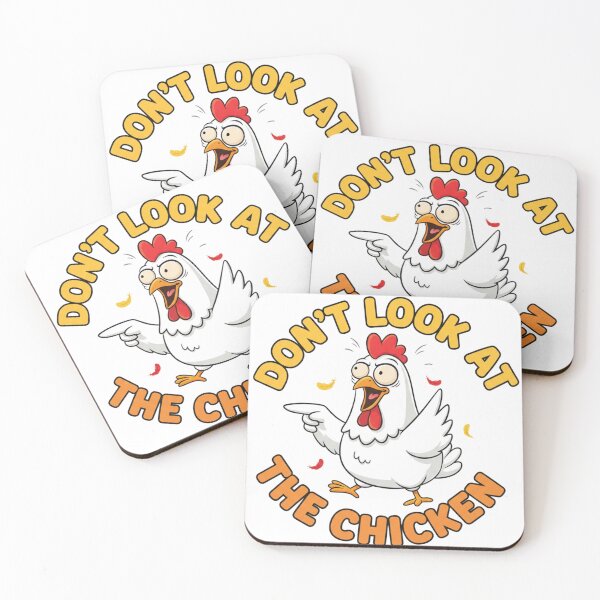 Item preview, Funny Chicken Game Quote – “Don’t Look at the Chicken” Humor Design for Animal Lovers designed and sold by JustCrafted.