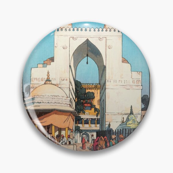 Item preview, High Gate in Ajmer Style 2 by Yoshida Hiroshi : Vintage Japanese Poster designed and sold by artofuniverse.