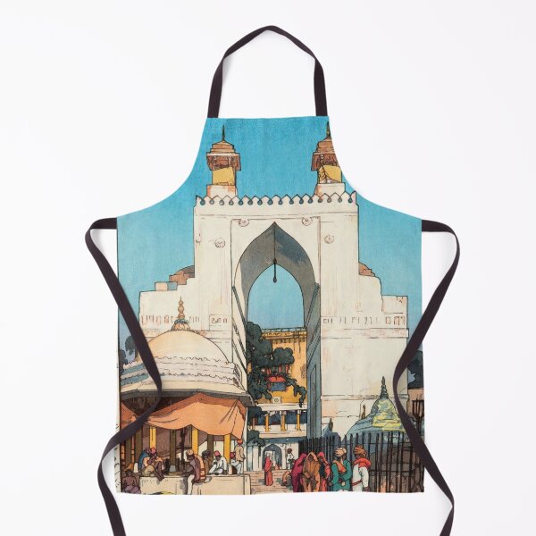 Item preview, High Gate in Ajmer Style 2 by Yoshida Hiroshi : Vintage Japanese Poster designed and sold by artofuniverse.