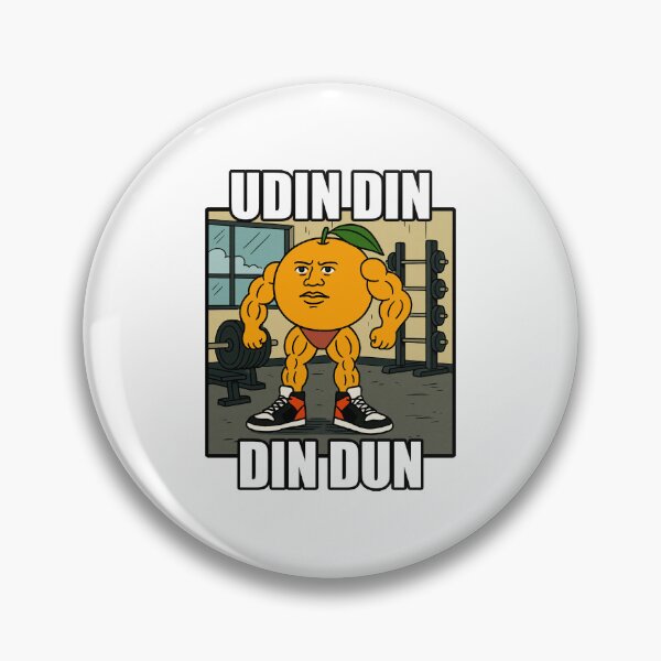 Item preview, Udin Din Din Dun – Viral Brainrot Italian Meme Gym Orange  designed and sold by cugbandio.