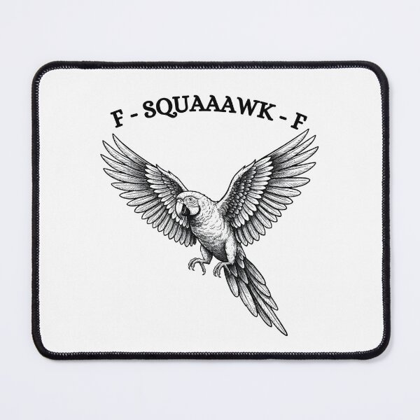 Item preview, F-SQUAAAWK-F - Funny Parrot Meme Design designed and sold by RADesignHub.