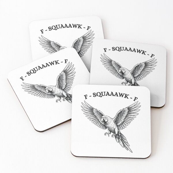 Item preview, F-SQUAAAWK-F - Funny Parrot Meme Design  designed and sold by RADesignHub.
