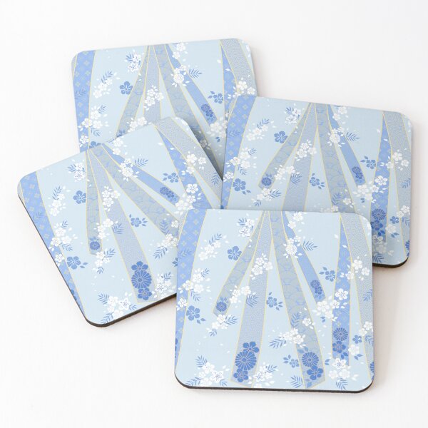 Item preview, Japanese Floral Kimono Pattern Winter designed and sold by urrin DESIGN.