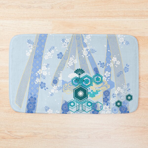Item preview, Japanese Floral Kimono Pattern Winter designed and sold by urrin DESIGN.