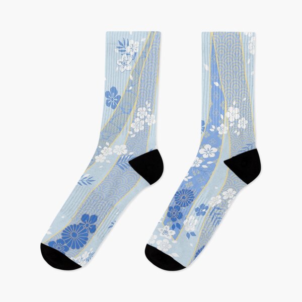 Item preview, Japanese Floral Kimono Pattern Winter designed and sold by urrin DESIGN.
