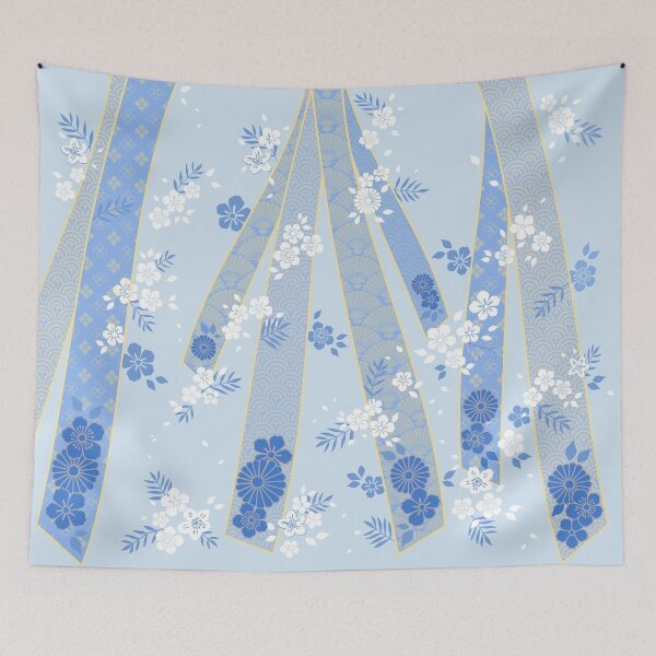 Item preview, Japanese Floral Kimono Pattern Winter designed and sold by urrin DESIGN.