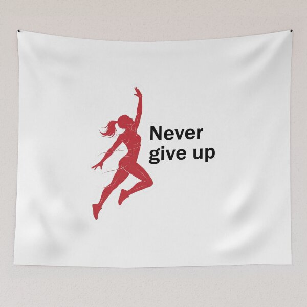 Item preview, Never Give Up Leap Silhouette designed and sold by lorand-designs.