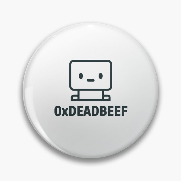 Item preview, 0xDEADBEEF Robot - Premium Programmer Meme Design - Hex Code Humor - Cute Tech Mascot for Coders & Developers designed and sold by BrainBubbleArt.