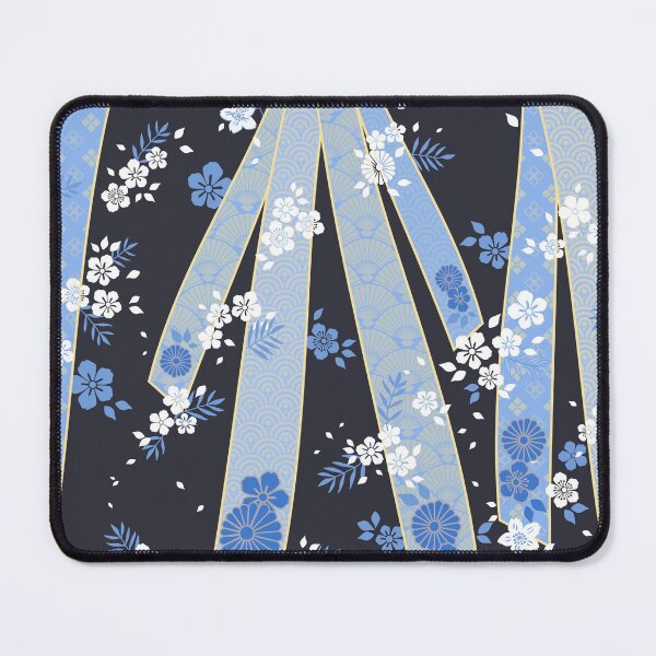 Item preview, Japanese Floral Kimono Pattern Winter Nights designed and sold by urrin DESIGN.
