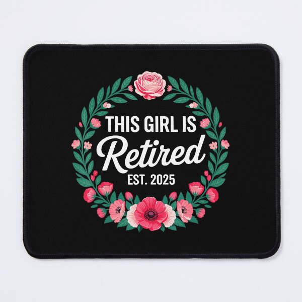 Item preview, This Girls Is Retired 2025 Floral For Women Retirement Women  designed and sold by elmafuentesz.