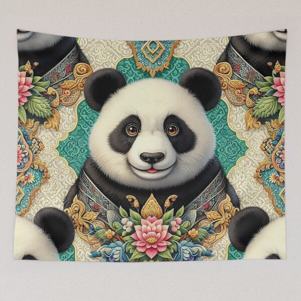 Item preview, Panda and Thai Motif: Where Nature Meets Tradition   designed and sold by Vanich-Panich.