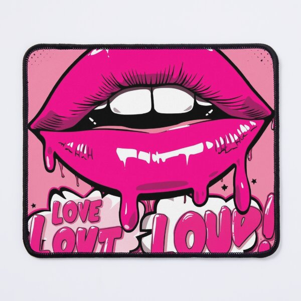 Item preview, Love Loud Dripping Gloss Pop Art Lips Design designed and sold by Trueways.
