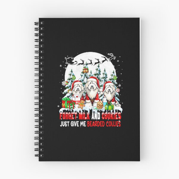 Item preview, Forget Milk And Cookies Just Give Me Bearded Collies Xmas  designed and sold by WayTBeenkenArt.