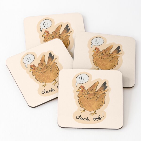 Item preview, cluck off! chicken designed and sold by mmbk.illustrations.