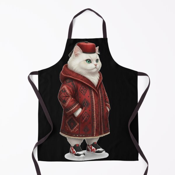 Item preview, Cool Moroccan Cat in Fez Hat and Pattern Coat - Streetwear Style designed and sold by designwiss.