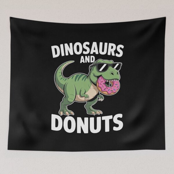 Item preview, dinosaur donut lover cute dinosaurs and donut theme  designed and sold by BeetleMalon.