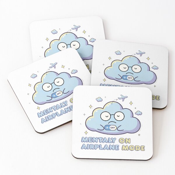 Item preview, Mentally on Airplane Mode – Funny Sarcastic Sticker designed and sold by Meeseeeks.