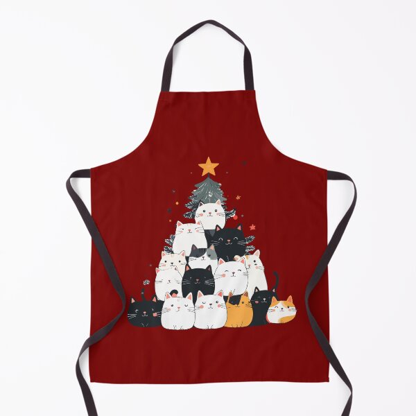 Item preview, Cute Cat Christmas Tree T-Shirt | Feline Xmas Pyramid Adorable Kitten Gift designed and sold by SylwiaPrint.