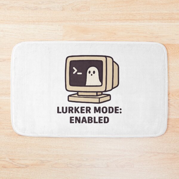 Item preview, Lurker Mode Enabled – Cute Retro Computer Ghost | Funny Introvert Gamer & Programmer Aesthetic designed and sold by BrainBubbleArt.