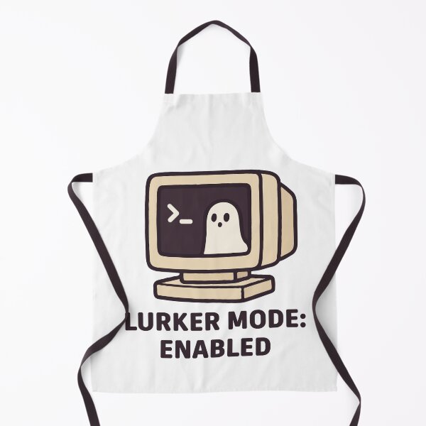 Item preview, Lurker Mode Enabled – Cute Retro Computer Ghost | Funny Introvert Gamer & Programmer Aesthetic designed and sold by BrainBubbleArt.