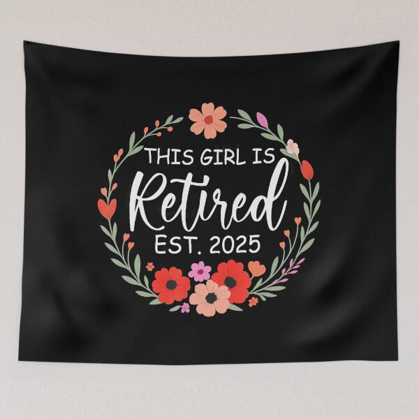 Item preview, This Girls Is Retired 2025 Floral For Women Retirement 2025  designed and sold by elmafuentesz.