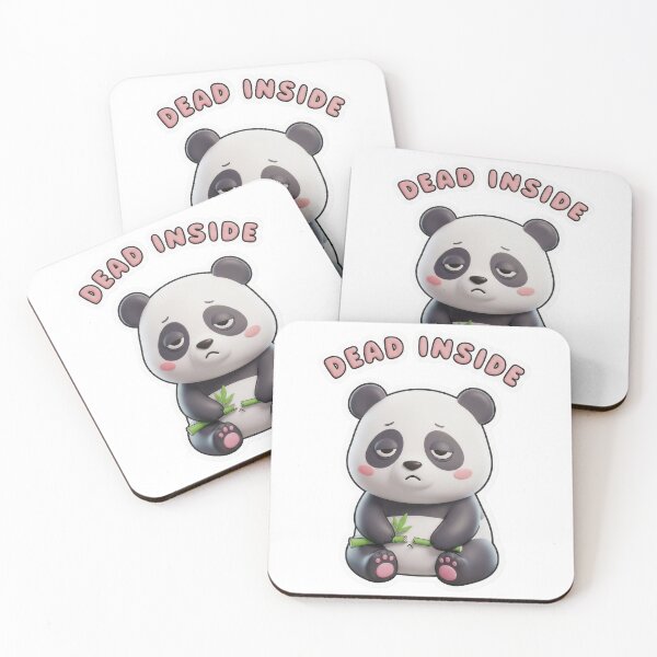 Item preview, Dead Inside – Panda Funny Sarcastic Sticker designed and sold by Meeseeeks.