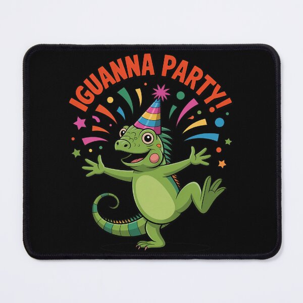 Item preview, Iguana Party Happy Celebration Lizard designed and sold by k3rstman1.