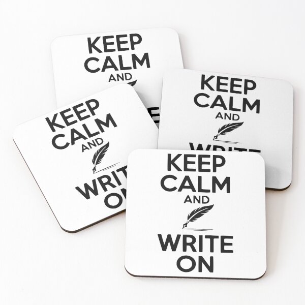 Item preview, Keep Calm and Write On designed and sold by Frank Ring.