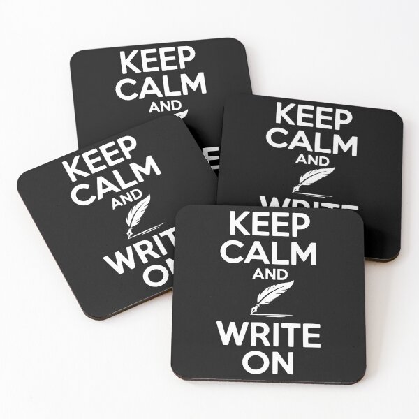 Item preview, Keep Calm and Write On designed and sold by Frank Ring.