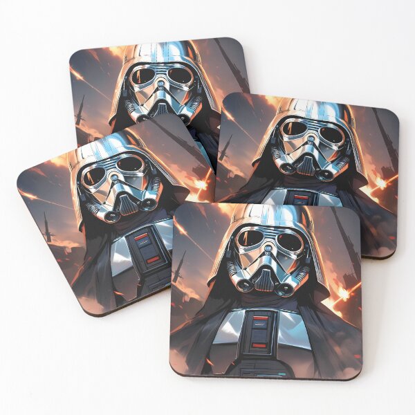 Item preview, Black Epic Illustrations Highlighting Iconic Characters Star Wars designed and sold by ART ATTACK ZONE.