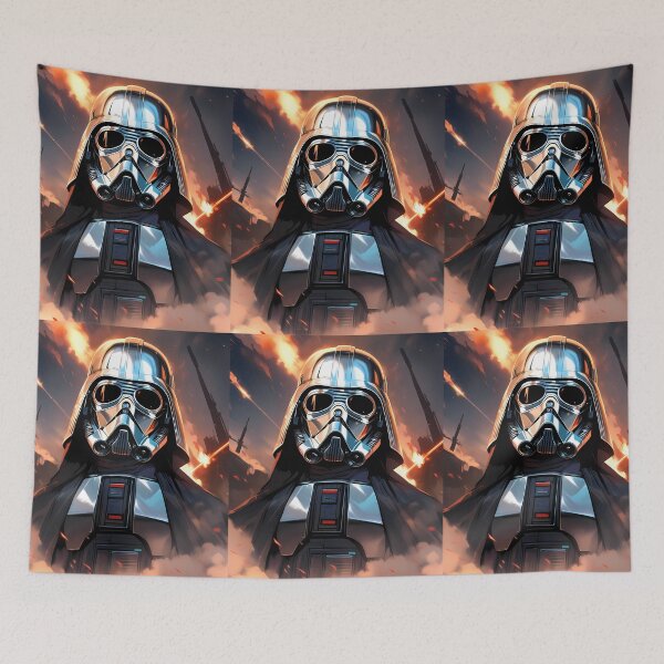Item preview, Black Epic Illustrations Highlighting Iconic Characters Star Wars designed and sold by ART ATTACK ZONE.