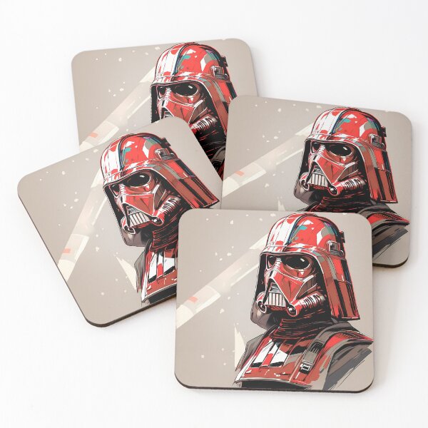 Item preview, Red Epic Illustrations Highlighting Iconic Characters Star Wars designed and sold by ART ATTACK ZONE.